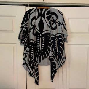 Hawaiian Print Kimono Wrap
